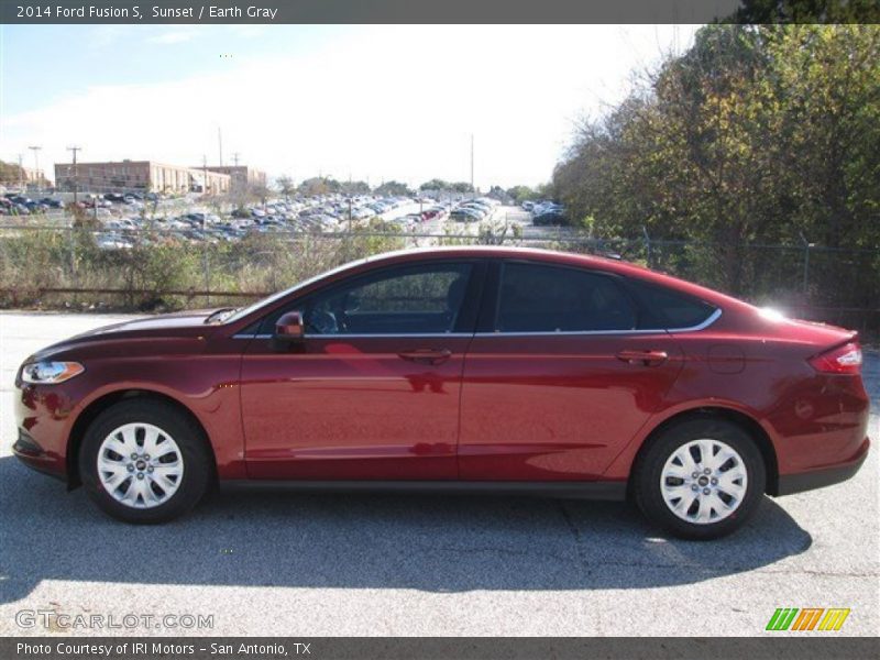 Sunset / Earth Gray 2014 Ford Fusion S