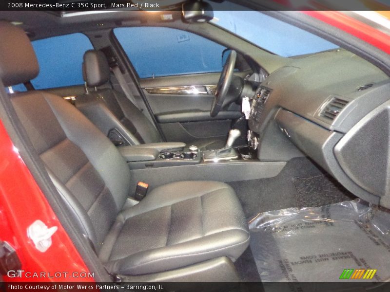 Mars Red / Black 2008 Mercedes-Benz C 350 Sport