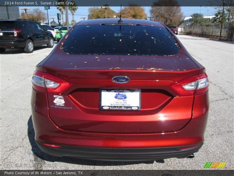 Sunset / Earth Gray 2014 Ford Fusion S