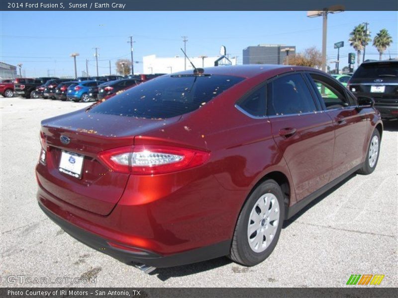 Sunset / Earth Gray 2014 Ford Fusion S