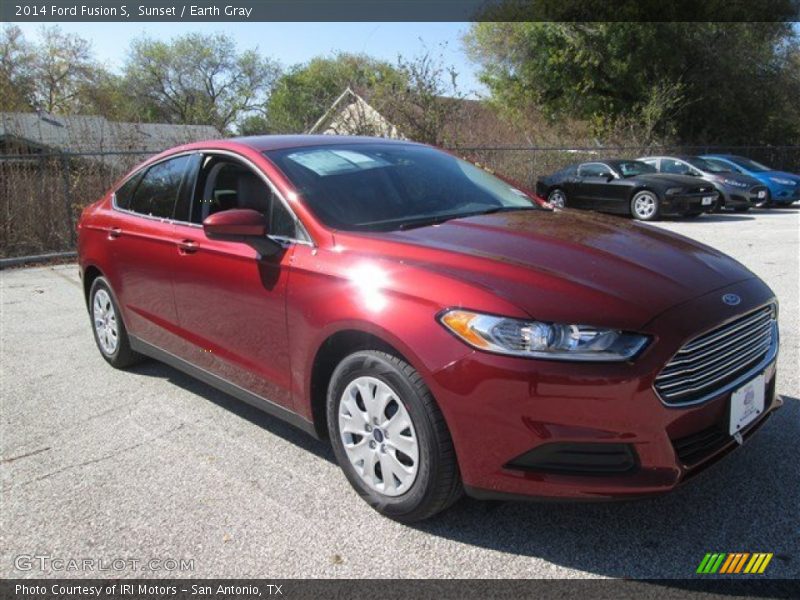 Sunset / Earth Gray 2014 Ford Fusion S