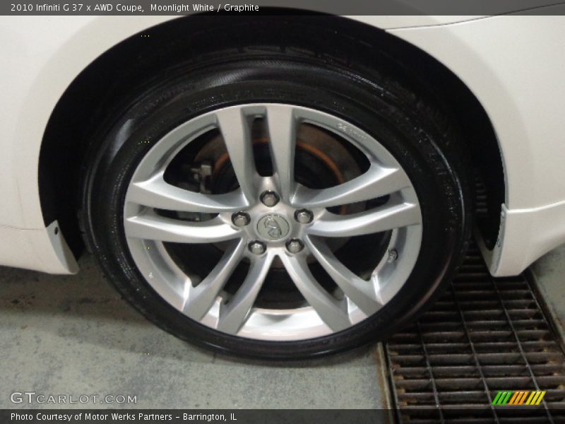Moonlight White / Graphite 2010 Infiniti G 37 x AWD Coupe
