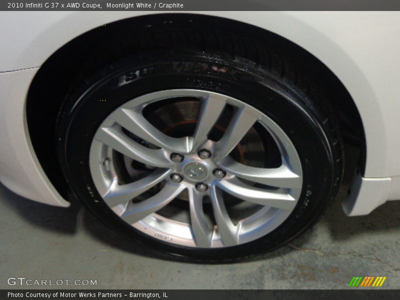 Moonlight White / Graphite 2010 Infiniti G 37 x AWD Coupe