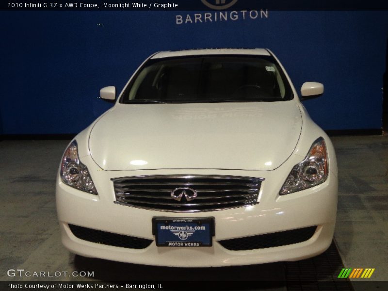 Moonlight White / Graphite 2010 Infiniti G 37 x AWD Coupe