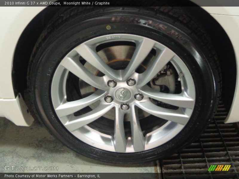 Moonlight White / Graphite 2010 Infiniti G 37 x AWD Coupe