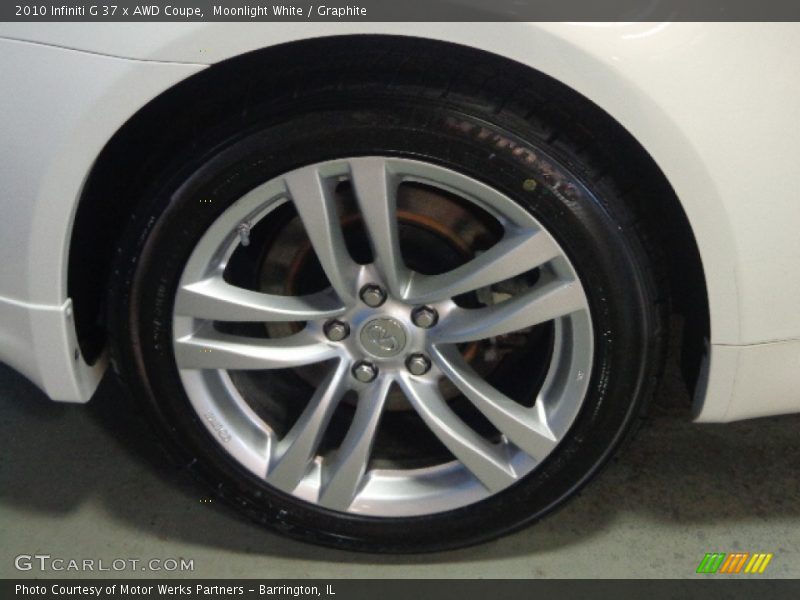 Moonlight White / Graphite 2010 Infiniti G 37 x AWD Coupe