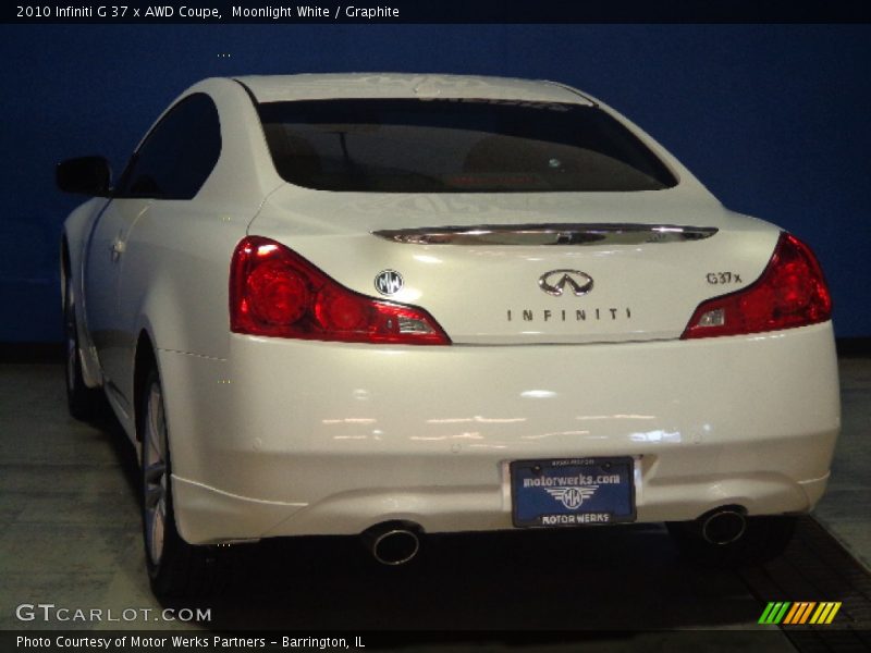 Moonlight White / Graphite 2010 Infiniti G 37 x AWD Coupe