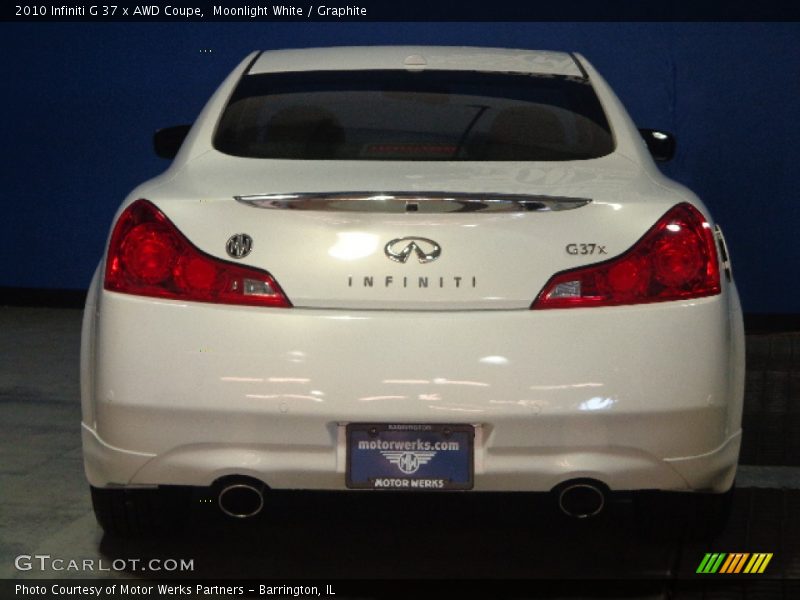 Moonlight White / Graphite 2010 Infiniti G 37 x AWD Coupe