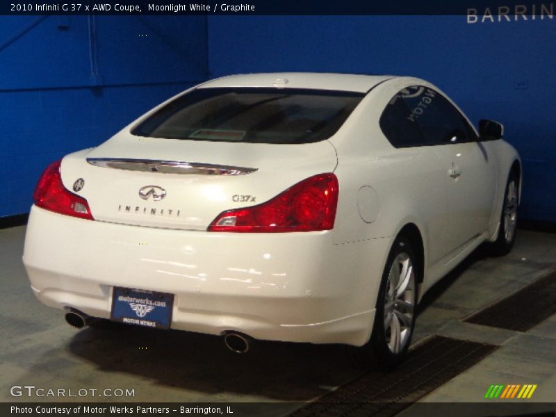 Moonlight White / Graphite 2010 Infiniti G 37 x AWD Coupe