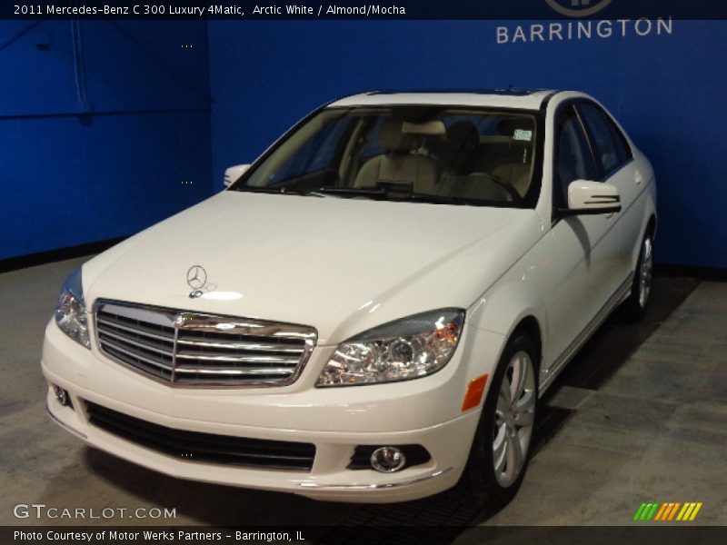 Arctic White / Almond/Mocha 2011 Mercedes-Benz C 300 Luxury 4Matic