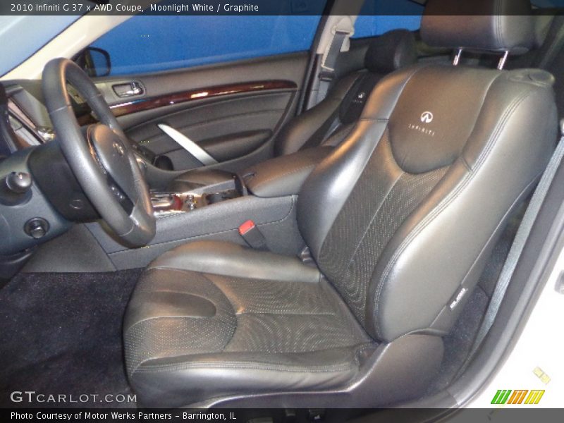 Moonlight White / Graphite 2010 Infiniti G 37 x AWD Coupe