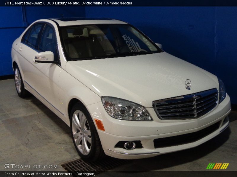 Arctic White / Almond/Mocha 2011 Mercedes-Benz C 300 Luxury 4Matic