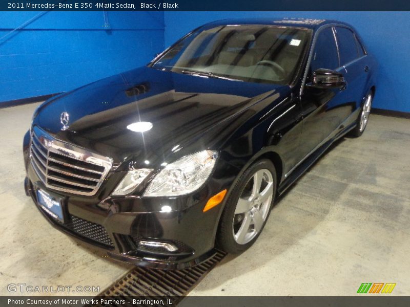 Black / Black 2011 Mercedes-Benz E 350 4Matic Sedan
