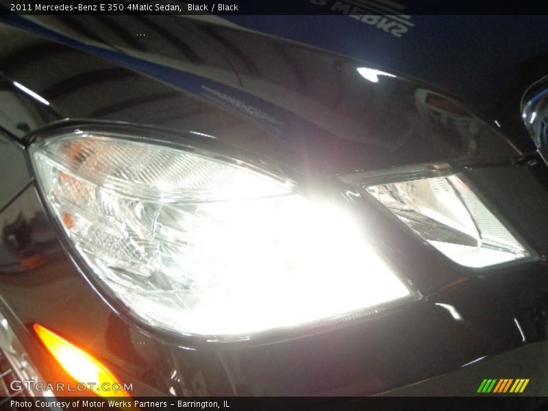 Black / Black 2011 Mercedes-Benz E 350 4Matic Sedan
