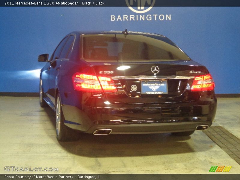 Black / Black 2011 Mercedes-Benz E 350 4Matic Sedan