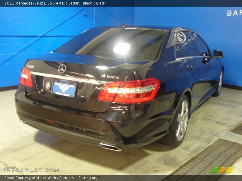 Black / Black 2011 Mercedes-Benz E 350 4Matic Sedan