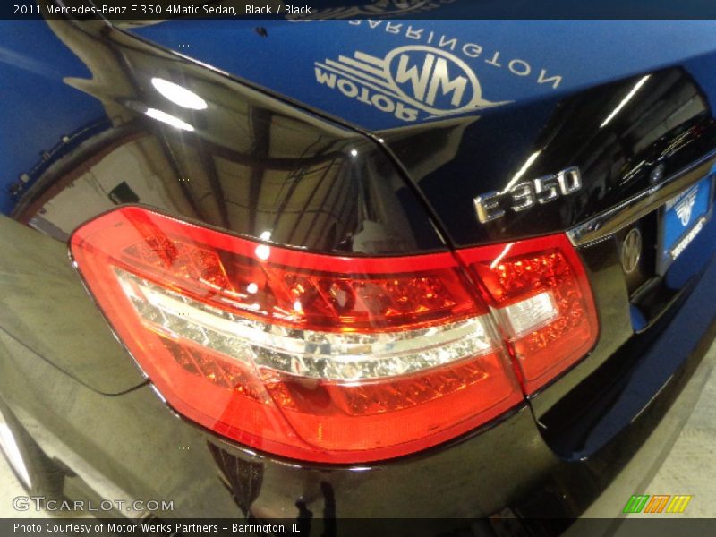Black / Black 2011 Mercedes-Benz E 350 4Matic Sedan