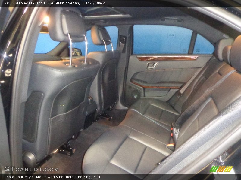 Black / Black 2011 Mercedes-Benz E 350 4Matic Sedan