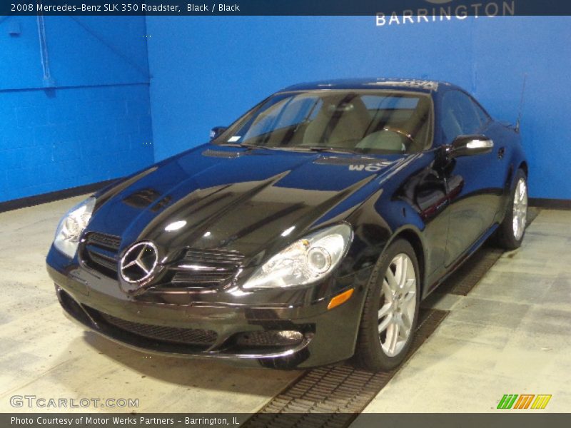 Black / Black 2008 Mercedes-Benz SLK 350 Roadster