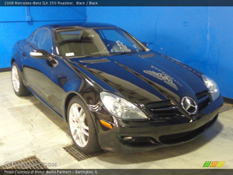 Black / Black 2008 Mercedes-Benz SLK 350 Roadster