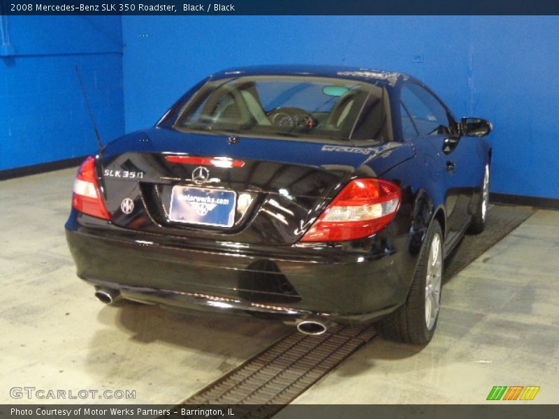 Black / Black 2008 Mercedes-Benz SLK 350 Roadster