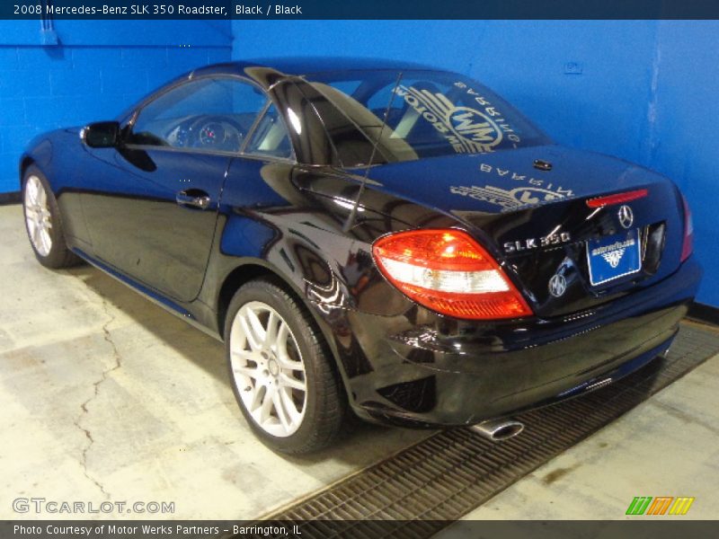 Black / Black 2008 Mercedes-Benz SLK 350 Roadster