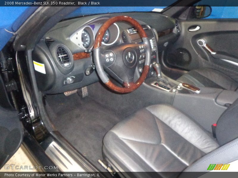 Black / Black 2008 Mercedes-Benz SLK 350 Roadster