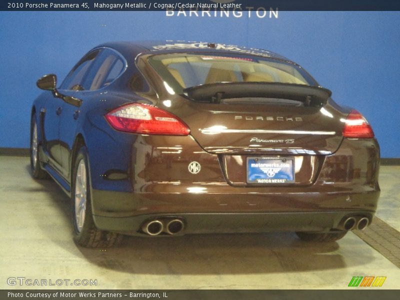 Mahogany Metallic / Cognac/Cedar Natural Leather 2010 Porsche Panamera 4S