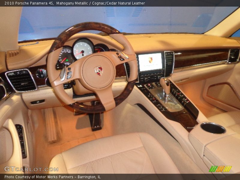 Mahogany Metallic / Cognac/Cedar Natural Leather 2010 Porsche Panamera 4S