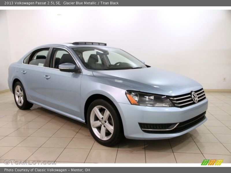 Glacier Blue Metallic / Titan Black 2013 Volkswagen Passat 2.5L SE