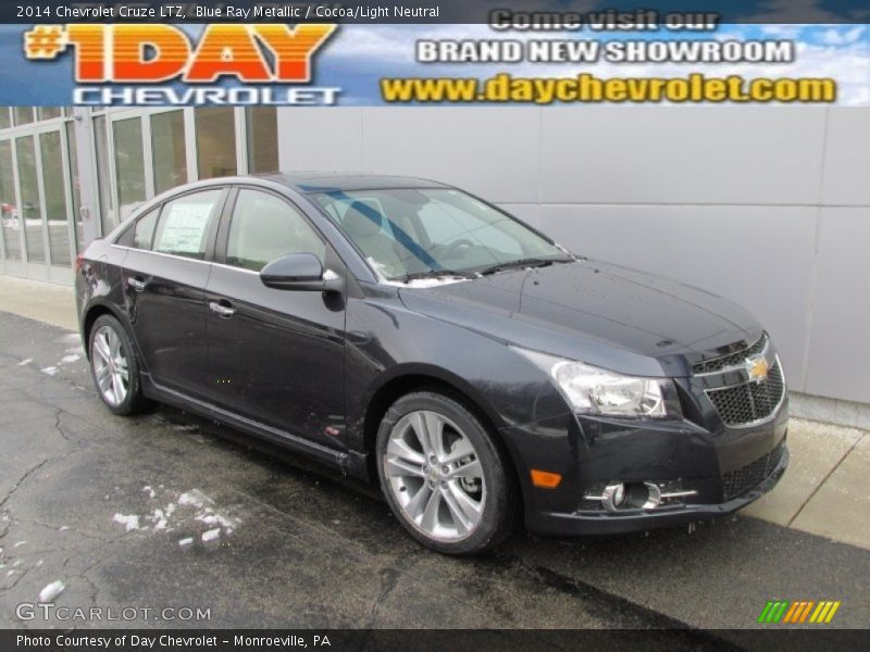 Blue Ray Metallic / Cocoa/Light Neutral 2014 Chevrolet Cruze LTZ