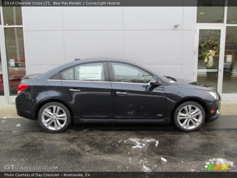 Blue Ray Metallic / Cocoa/Light Neutral 2014 Chevrolet Cruze LTZ