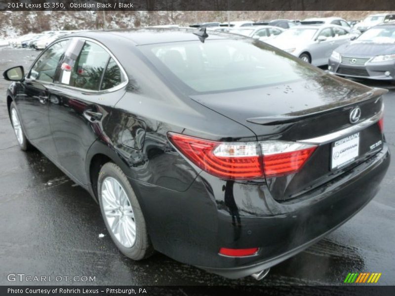 Obsidian Black / Black 2014 Lexus ES 350