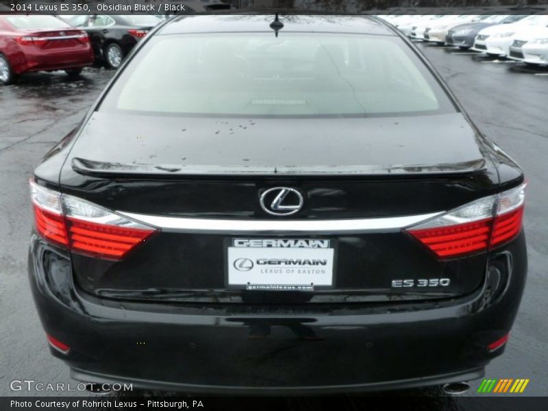 Obsidian Black / Black 2014 Lexus ES 350