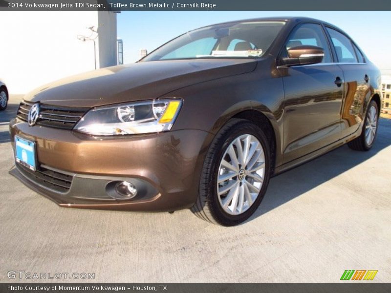 Toffee Brown Metallic / Cornsilk Beige 2014 Volkswagen Jetta TDI Sedan