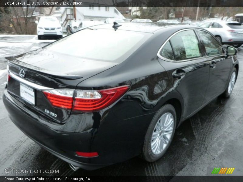 Obsidian Black / Black 2014 Lexus ES 350