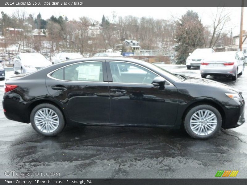 Obsidian Black / Black 2014 Lexus ES 350