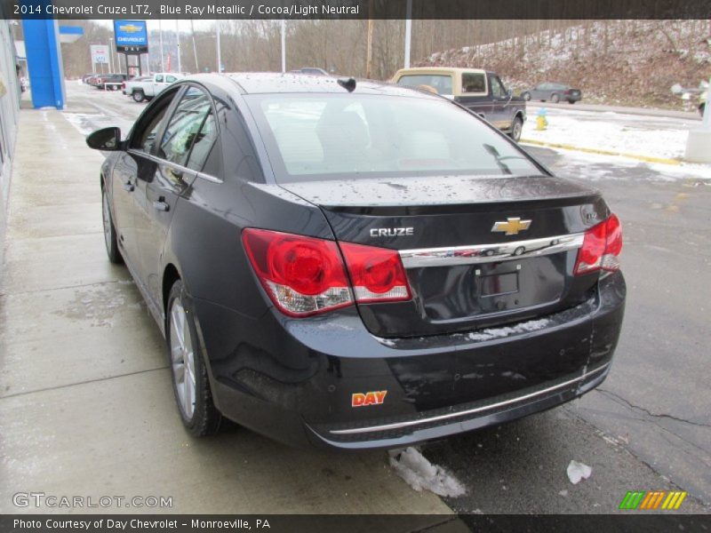 Blue Ray Metallic / Cocoa/Light Neutral 2014 Chevrolet Cruze LTZ