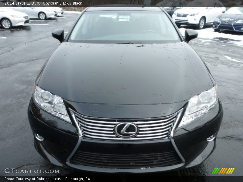 Obsidian Black / Black 2014 Lexus ES 350