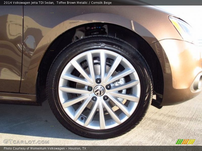 Toffee Brown Metallic / Cornsilk Beige 2014 Volkswagen Jetta TDI Sedan
