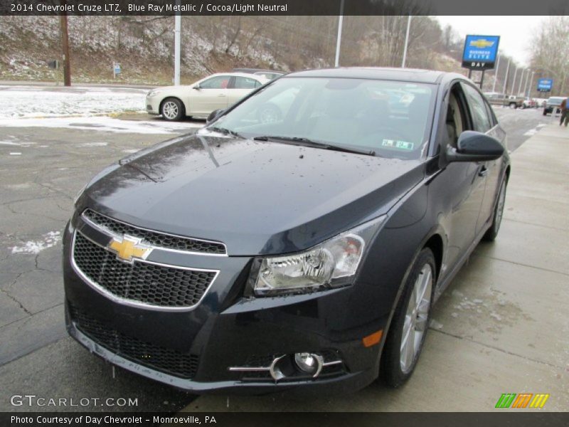 Blue Ray Metallic / Cocoa/Light Neutral 2014 Chevrolet Cruze LTZ