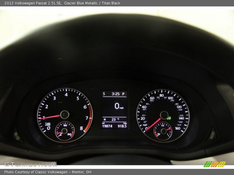 Glacier Blue Metallic / Titan Black 2013 Volkswagen Passat 2.5L SE