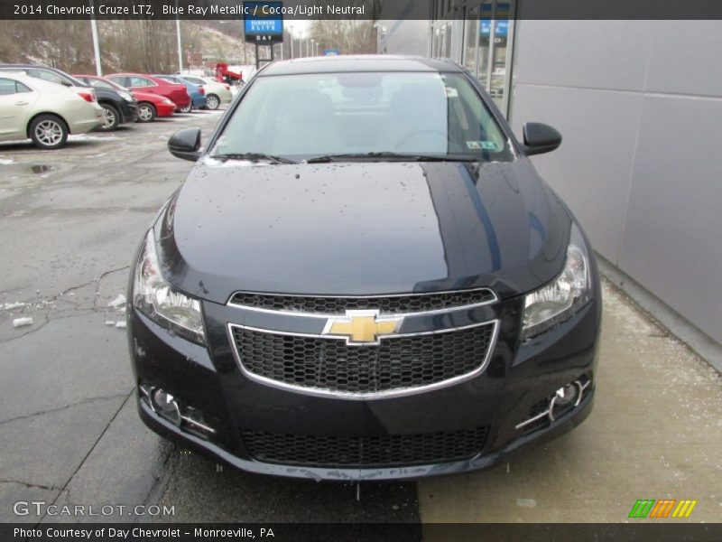 Blue Ray Metallic / Cocoa/Light Neutral 2014 Chevrolet Cruze LTZ