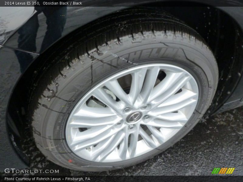 Obsidian Black / Black 2014 Lexus ES 350