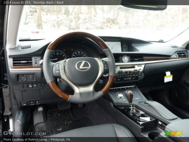Obsidian Black / Black 2014 Lexus ES 350