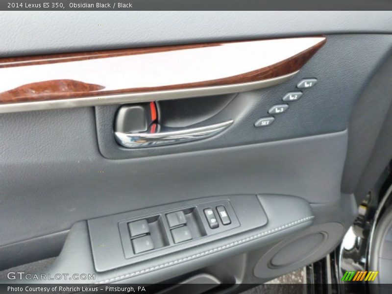 Obsidian Black / Black 2014 Lexus ES 350
