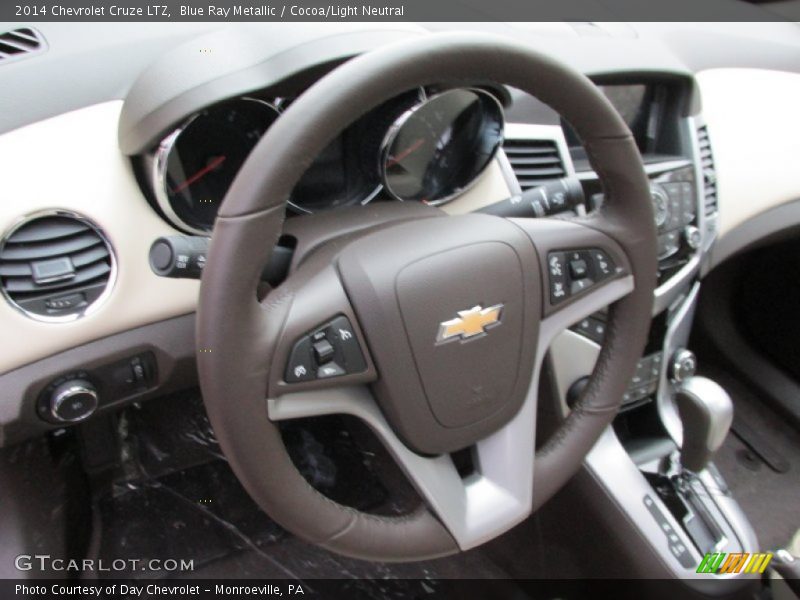 Blue Ray Metallic / Cocoa/Light Neutral 2014 Chevrolet Cruze LTZ