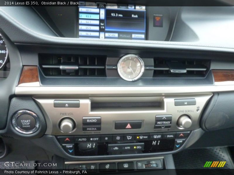 Obsidian Black / Black 2014 Lexus ES 350