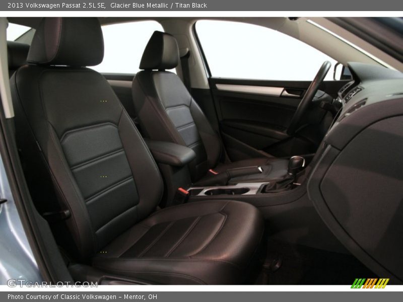Glacier Blue Metallic / Titan Black 2013 Volkswagen Passat 2.5L SE