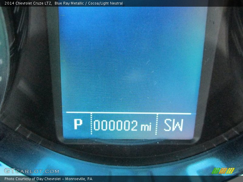 Blue Ray Metallic / Cocoa/Light Neutral 2014 Chevrolet Cruze LTZ